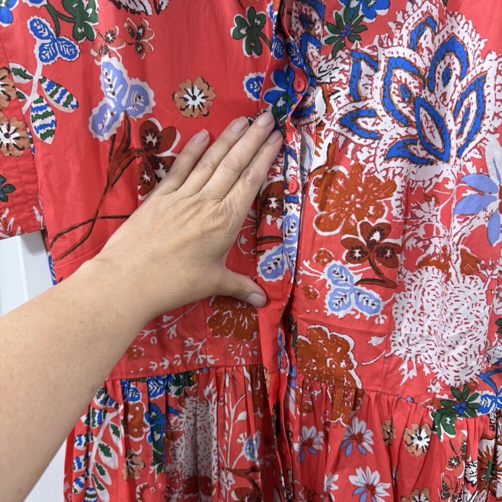 Sugarlips Oreanna Floral Grenola Midi Dress Size M Cottagecore Boho Resort NWT - Picture 8 of 12